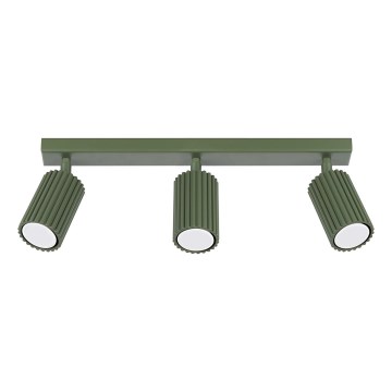 Spot KARBON 3xGU10/10W/230V groen