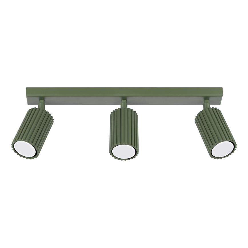 Spot KARBON 3xGU10/10W/230V groen