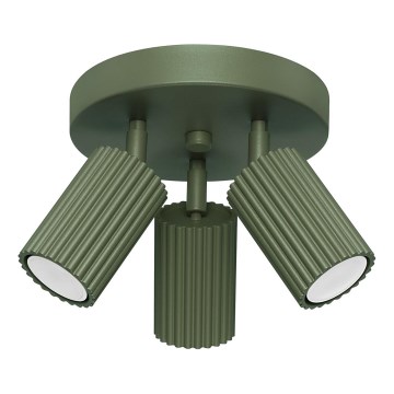 Spot KARBON 3xGU10/10W/230V groen