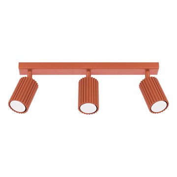 Spot KARBON 3xGU10/10W/230V rood