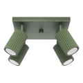 Spot KARBON 4xGU10/10W/230V groen