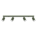 Spot KARBON 4xGU10/10W/230V groen