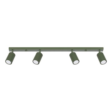 Spot KARBON 4xGU10/10W/230V groen