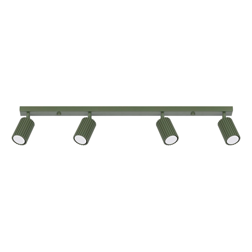 Spot KARBON 4xGU10/10W/230V groen