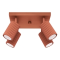 Spot KARBON 4xGU10/10W/230V rood