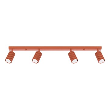 Spot KARBON 4xGU10/10W/230V rood