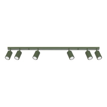 Spot KARBON 6xGU10/10W/230V groen