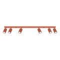 Spot KARBON 6xGU10/10W/230V rood