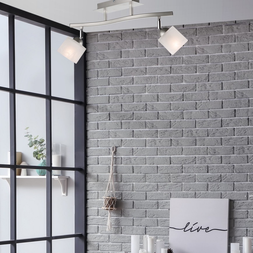 Spot KLARA 2xE14/40W/230V mat chroom