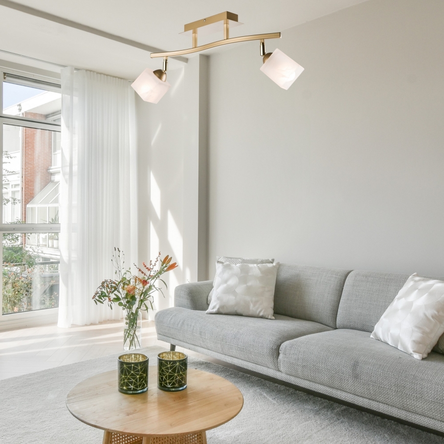 Spot KLARA 2xE14/40W/230V goud