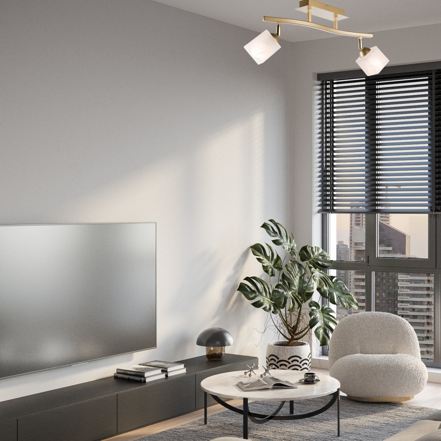 Spot KLARA 2xE14/40W/230V goud