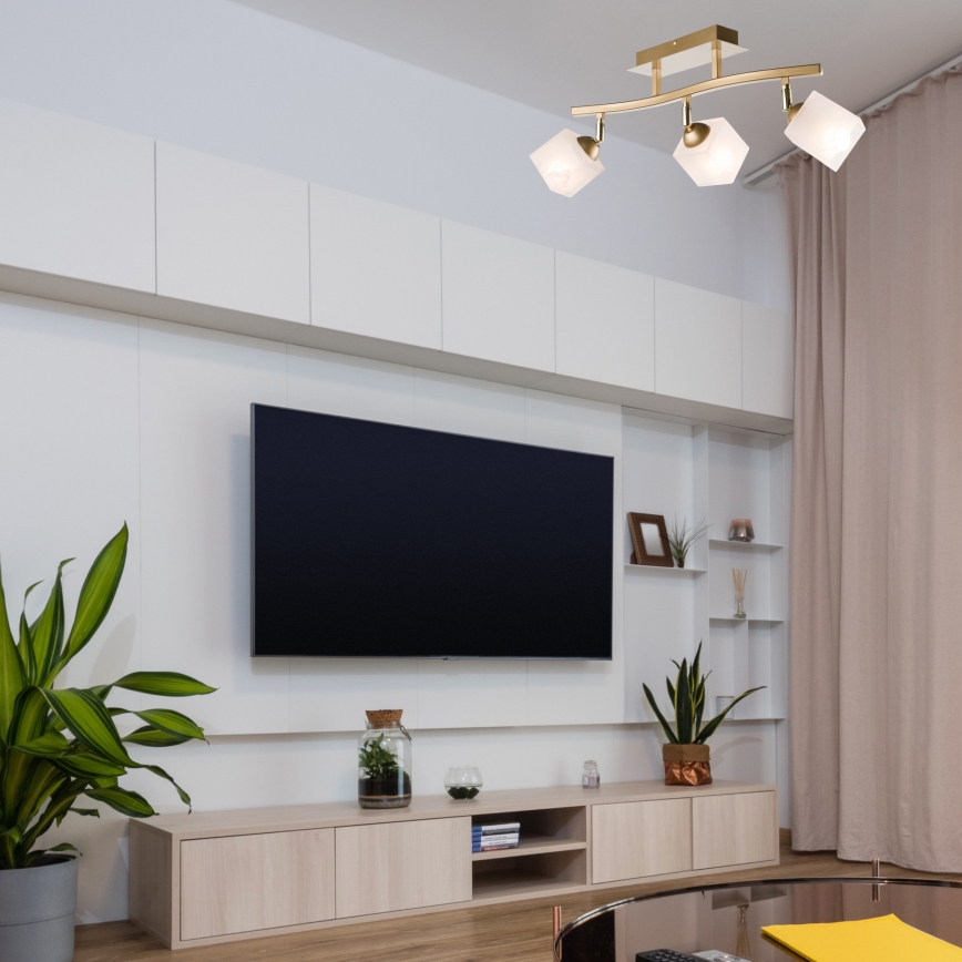 Spot KLARA 3xE14/40W/230V goud