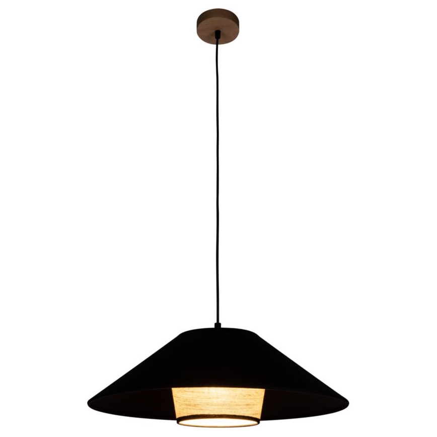 Hanglamp aan een koord AMIGO 1xE27/60W/230V eiken – FSC gecertificeerd