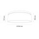 Plafondlamp BENITA 4xE27/25W/230V diameter 58 cm crème/eiken – FSC gecertificeerd