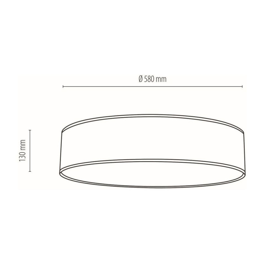 Plafondlamp BOHO 4xE27/25W/230V diameter 58 cm wit – FSC gecertificeerd