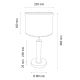 Tafellamp BENITA 1xE27/60W/230V 48 cm wit/eiken – FSC gecertificeerd