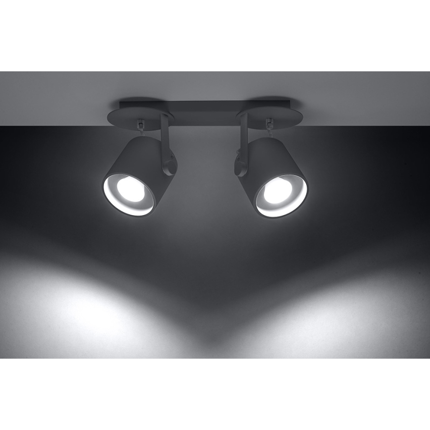 Spot LAROSA 2 2xGU10/40W/230V grijs