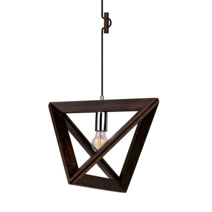 Hanglamp aan koord TRIGONON 1xE27/60W/230V beuken - FSC-gecertificeerd