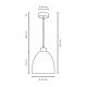 Hanglamp aan koord AURA 1xE27/60W/230V - FSC-gecertificeerd