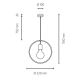 Hanglamp aan koord CARSTEN 1xE27/60W/230V mat eiken - FSC-gecertificeerd