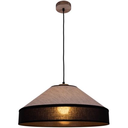 Stijlvolle hanglamp aan kabel AMIGO 1xE27/60W/230V eiken