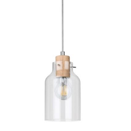 Hanglamp aan kabel ALESSANDRO 1xE27/60W/230V eiken