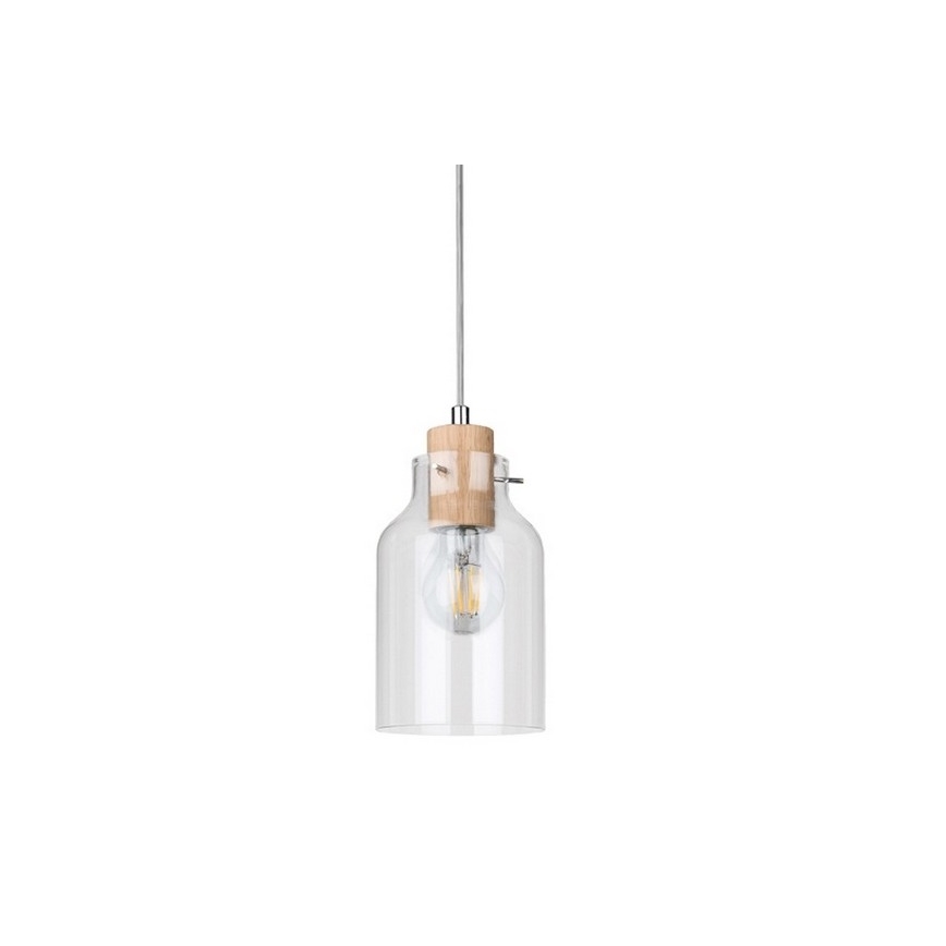 Hanglamp aan kabel ALESSANDRO 1xE27/60W/230V eiken