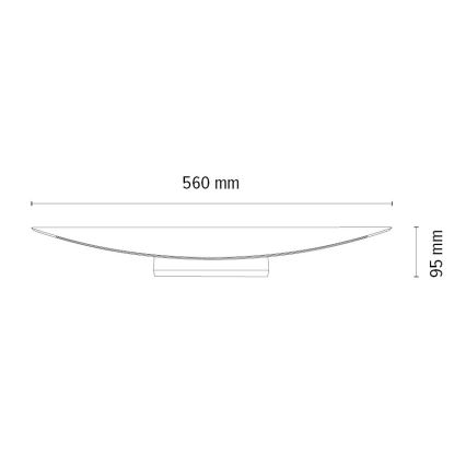 Dimbare LED wandverlichting DUBAI LED/6,5W/230V eiken