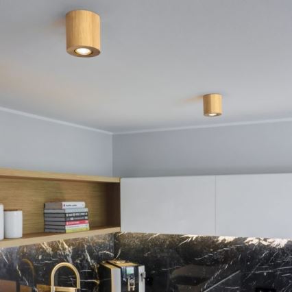 Plafondlamp WOODDREAM 1xGU10/6W/230V - FSC-gecertificeerd