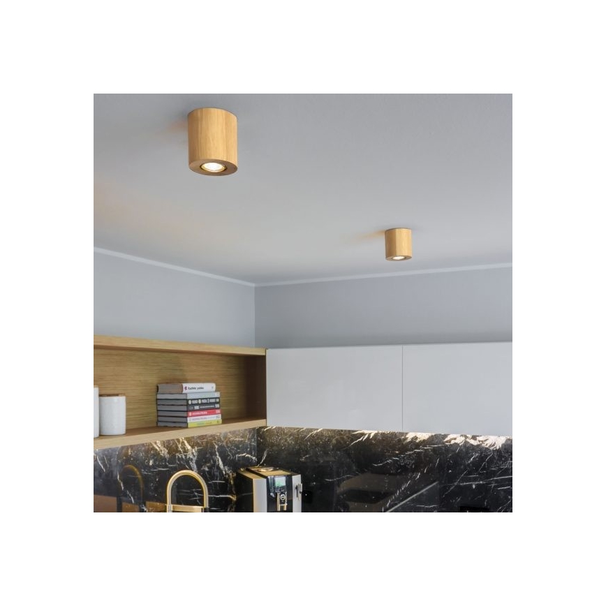 Plafondlamp WOODDREAM 1xGU10/6W/230V - FSC-gecertificeerd