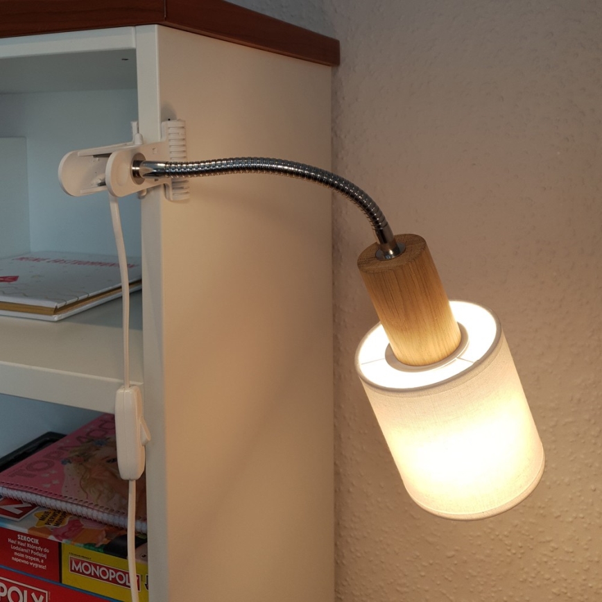 Klemlamp TREEHOUSE 1xE27/25W/230V eiken