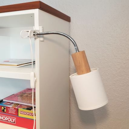 Klemlamp TREEHOUSE 1xE27/25W/230V eiken