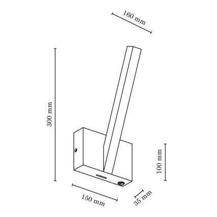 LED Wandlamp LINUS LED/3W/230V - FSC-gecertificeerd