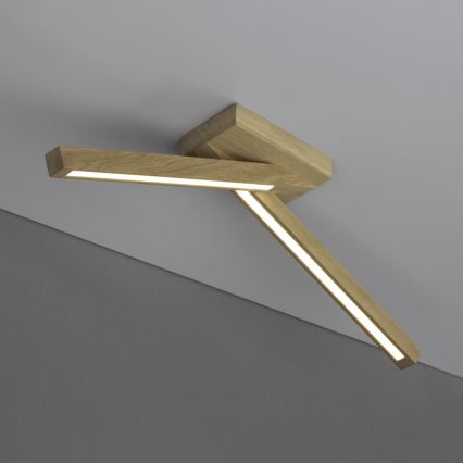 LED Bevestigde Hanglamp LINUS 2xLED/4,5W/230V mat eiken