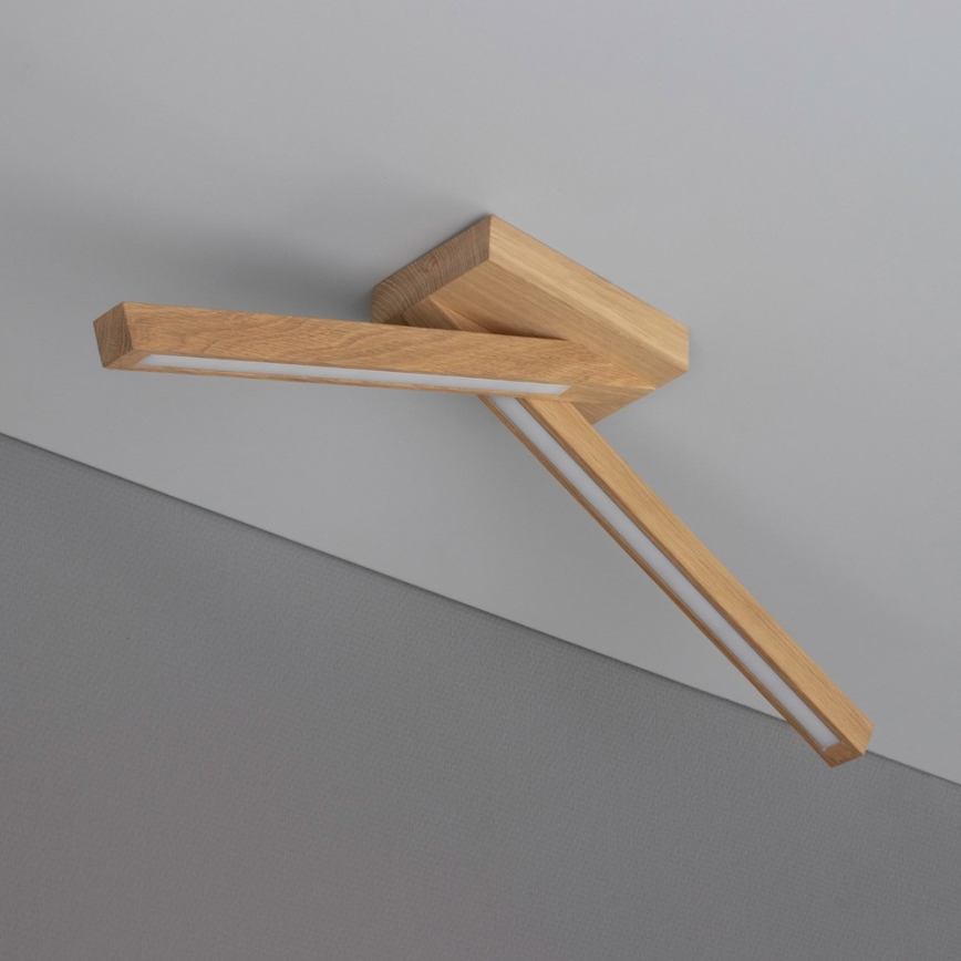 LED Bevestigde Hanglamp LINUS 2xLED/4,5W/230V mat eiken