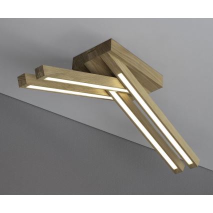 LED plafonnière LINUS 4xLED/4,5W/230V mat eiken