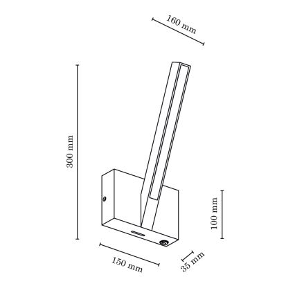 LED Wandlamp LINUS LED/3,75W/230V - FSC-gecertificeerd