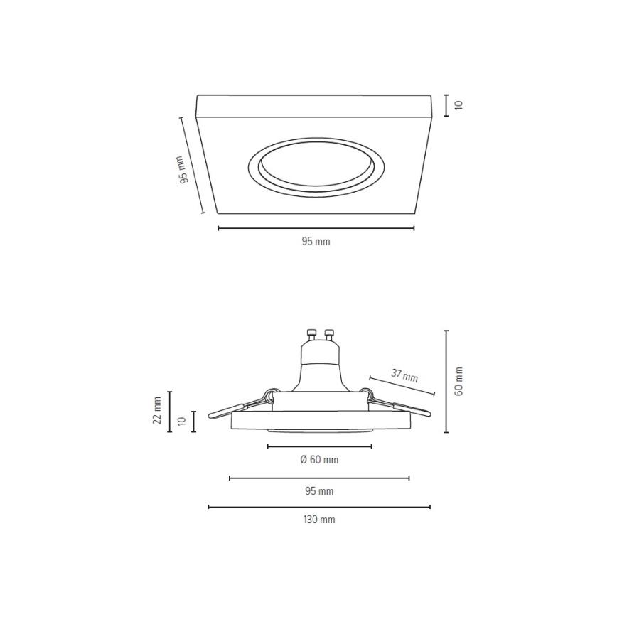 SET 3x LED Hang plafondverlichting VITAR 1xGU10/5W/230V CRI 90 eiken