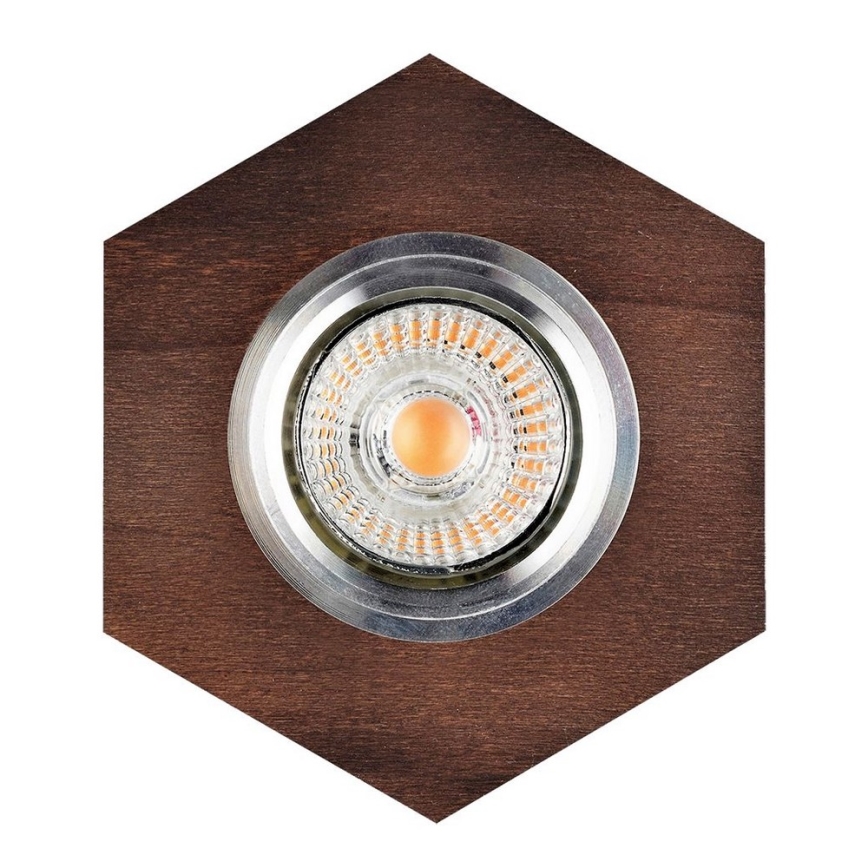 LED Hang plafondverlichting VITAR 1xGU10/5W/230V CRI 90 beuken – FSC gecertificeerd