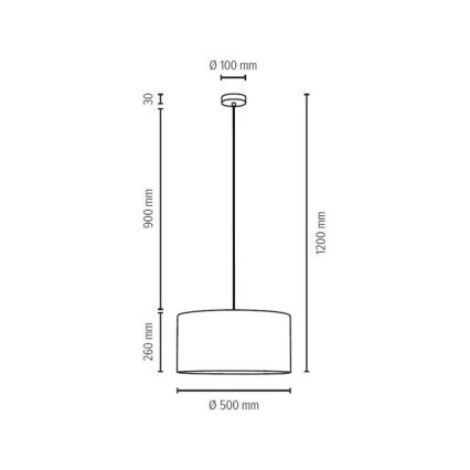 Hanglamp aan koord SCARLETT 1xE27/60W/230V - FSC-gecertificeerd