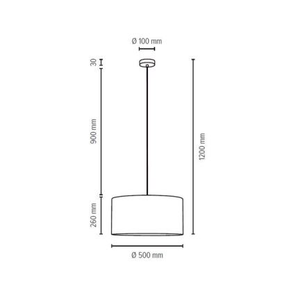 Hanglamp aan koord SCARLETT 1xE27/60W/230V - FSC-gecertificeerd