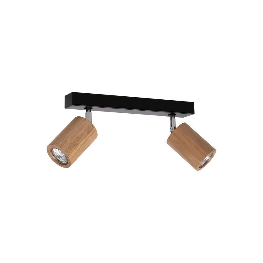 LED Plafondlamp MATTI 2xGU10/5W/230V eiken - FSC-gecertificeerd