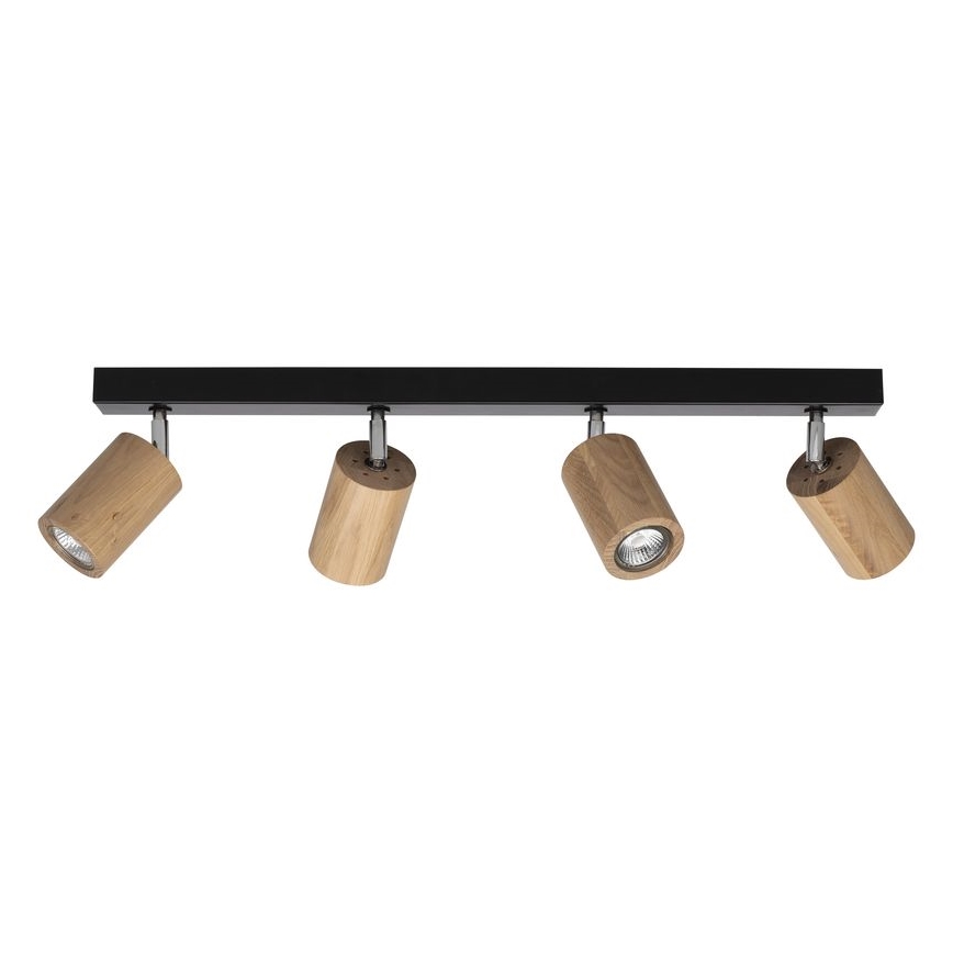 LED Plafond Spot MATTI 4xGU10/5W/230V eiken - FSC-gecertificeerd