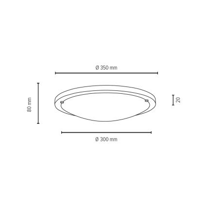 Plafondlamp FRIDA 2xE27/40W/230V - FSC-gecertificeerd