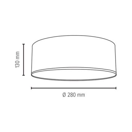 Plafondlamp JOSEFINA 2xE27/25W/230V - FSC-gecertificeerd