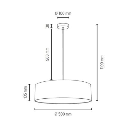 Hanglamp aan kabel JOSEFINA 3xE27/25W/230V