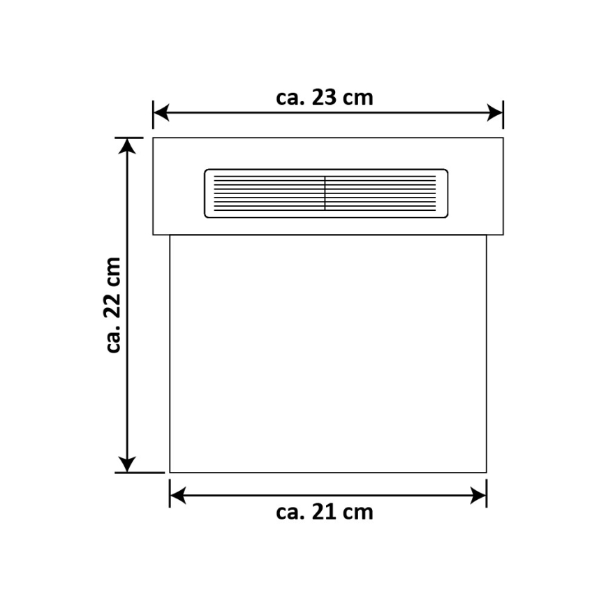 LED Solar verlicht huisnummer LED/2x0,07W/2,4V 1200 mAh IP44