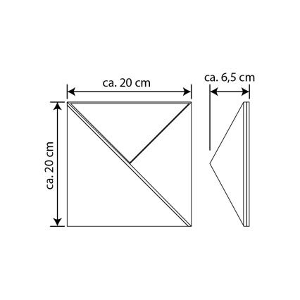LED Solar verlicht huisnummer LED/3x0,1W/2,4V 1200 mAh IP44