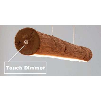 Dimbare LED hanglamp aan een koord LUCAS LED/25,5W/230V grenen