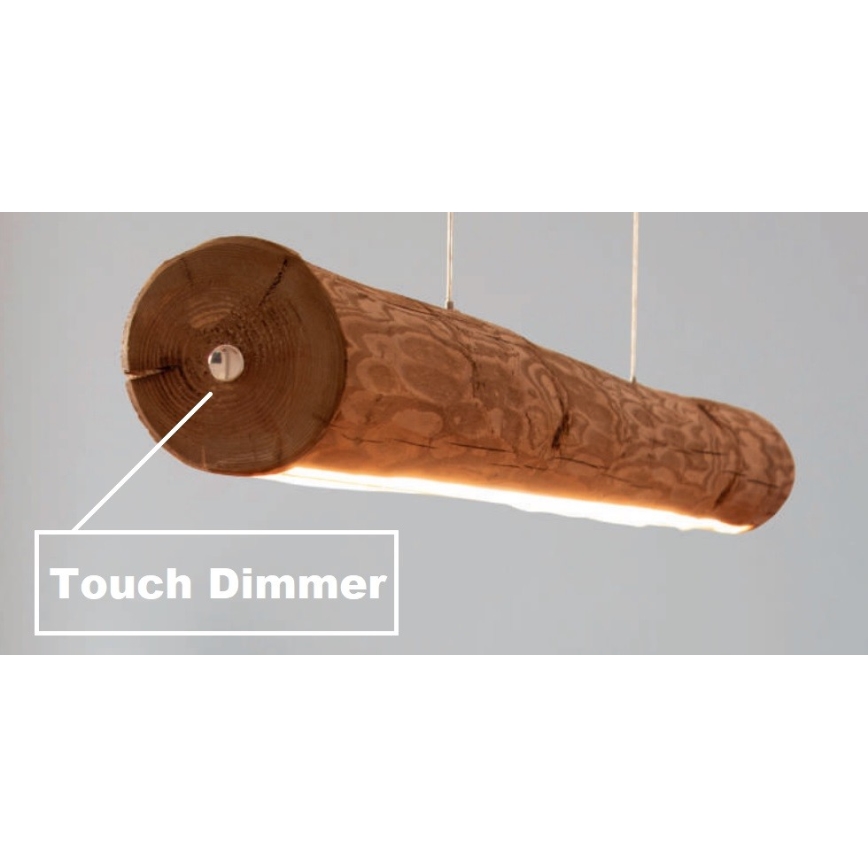 Dimbare LED hanglamp aan een koord LUCAS LED/25,5W/230V grenen